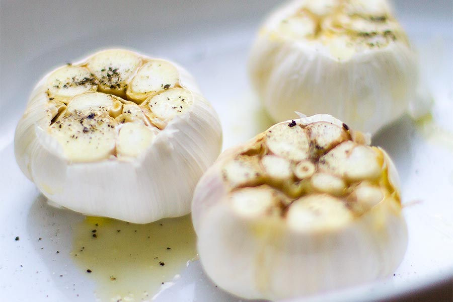 Gebackener Knoblauch